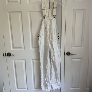 Dickies Women's Cream Denim Overalls